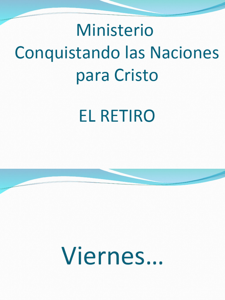 Retiro del Ministerio Conquistando las Naciones | PDF | María, madre de ...