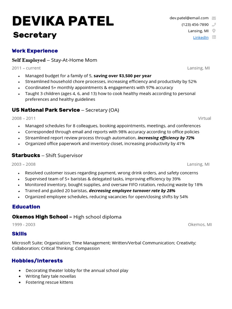 Classic Ms Word Resume Template | PDF