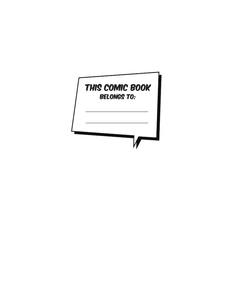 120p Comic Blank Template 85x11 No Bleed Pdf