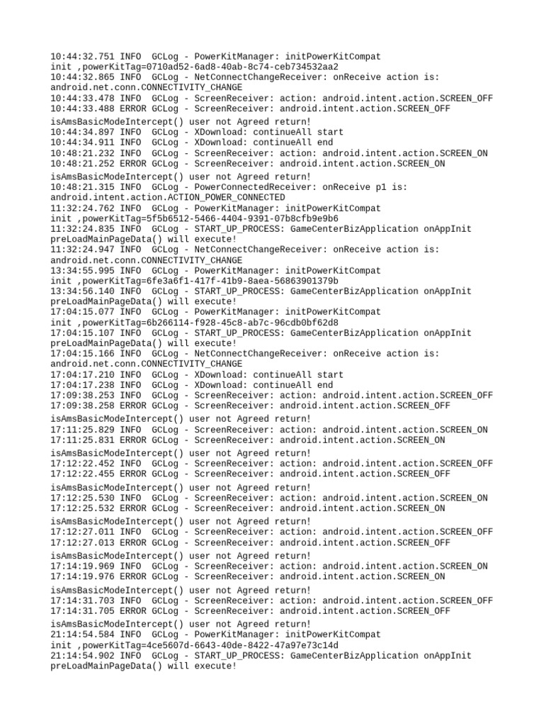 Android Screen Receiver Logs Analysis | PDF