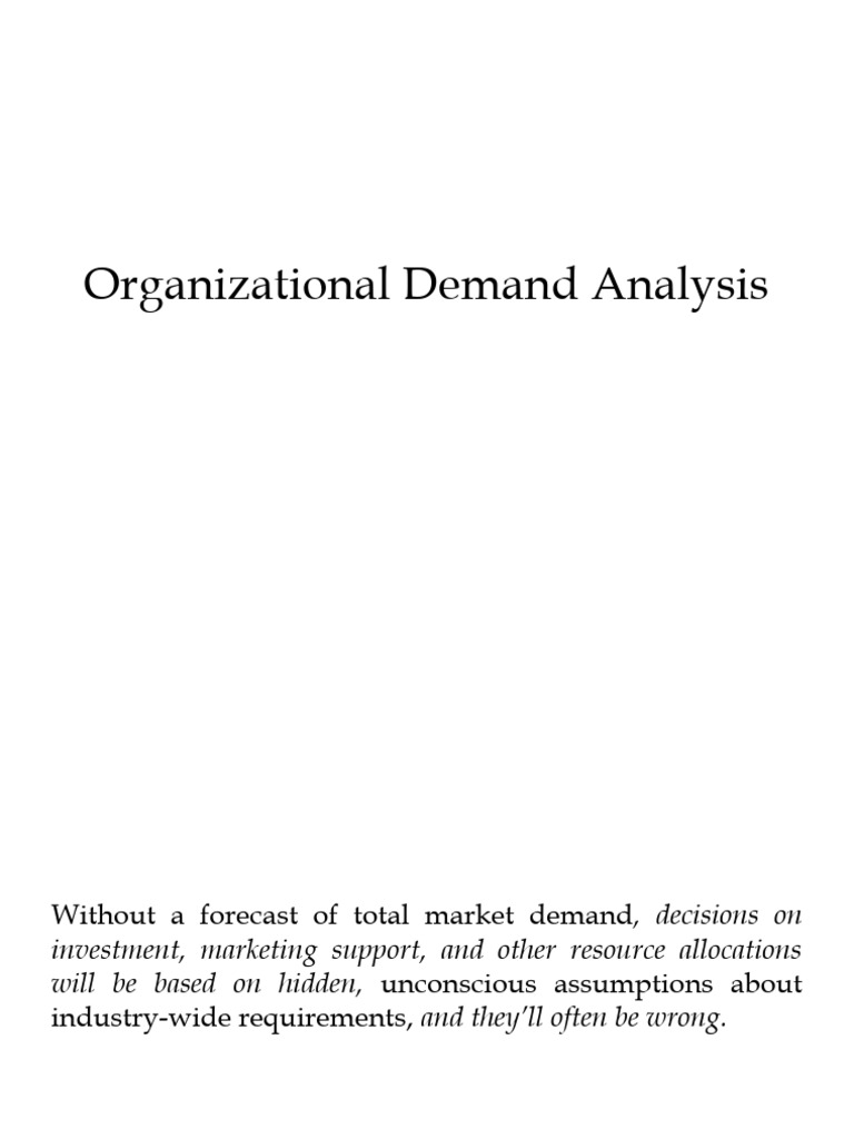 5 - Organizational Demand Analysis | PDF | Forecasting | Time Series
