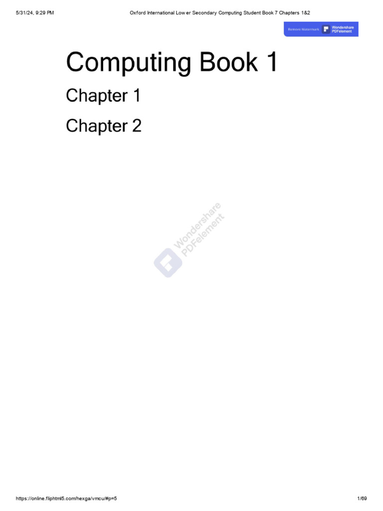 Oxford Computing Student Book 7 Overview | PDF
