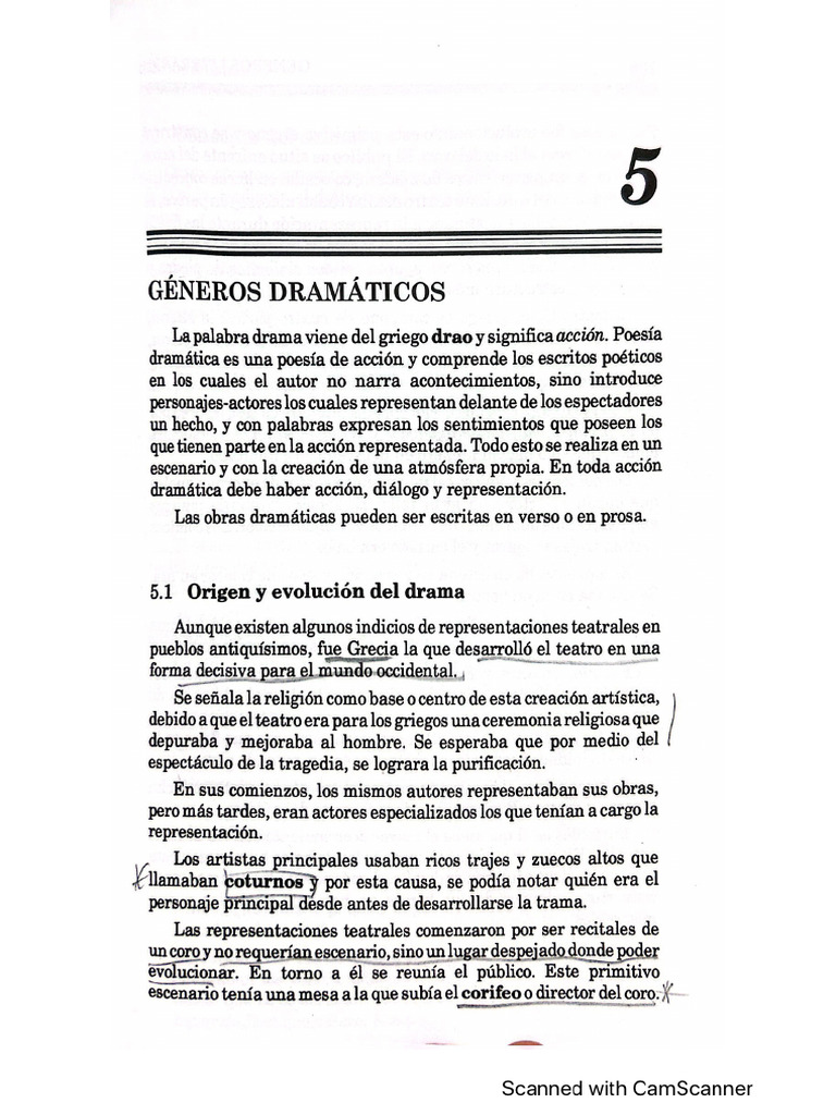 Géneros Dramáticos | PDF