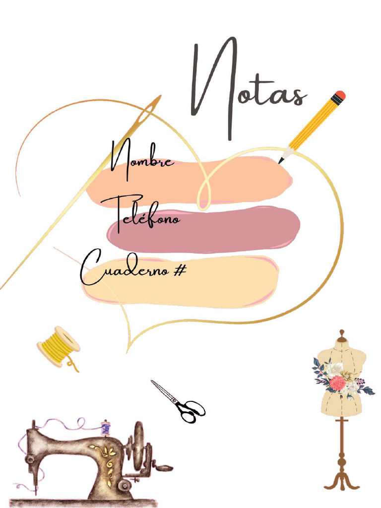 Cuaderno de La Modista Sin Color para Imprimir | PDF