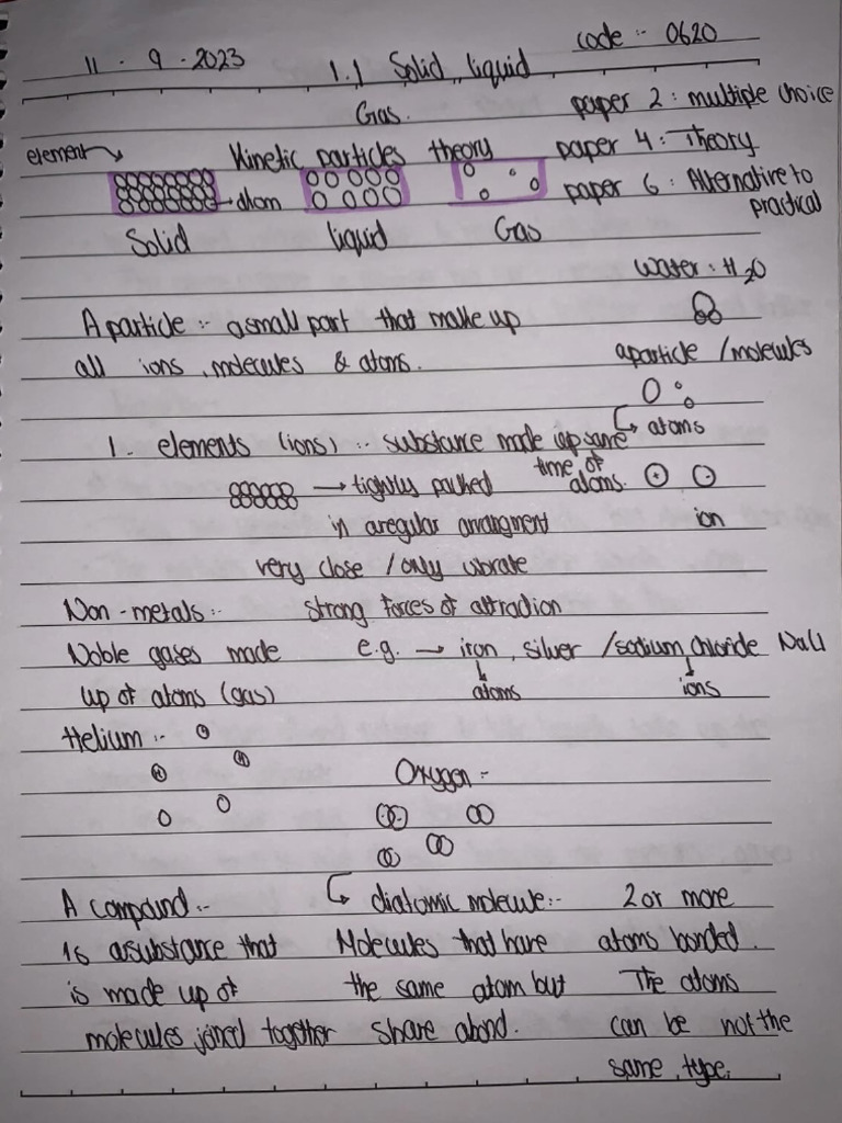 Chem Notes CH 1-4 | PDF