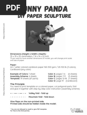 Funny_Panda_DIY_Paper_Sculpture_RE