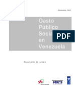 Estudio Del Gasto Social de Estado Venezolano