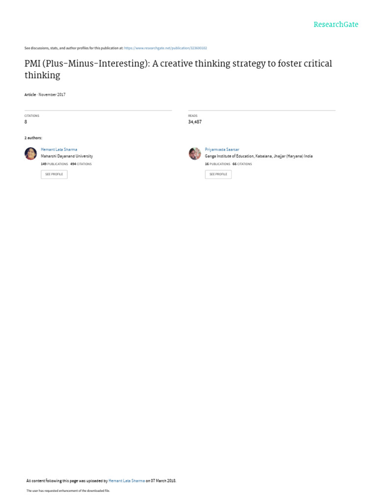 PMIPlus Minus Interesting | PDF | Multimedia | Learning
