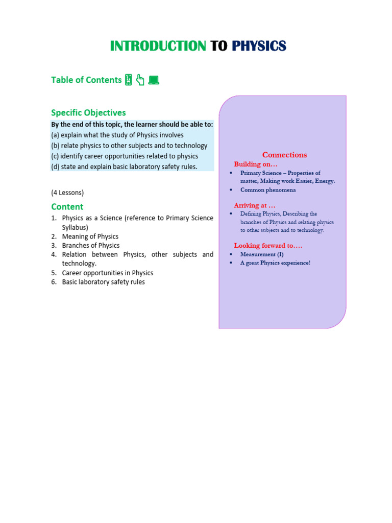 1.1 Introduction To Physics | PDF | Physics | Burn