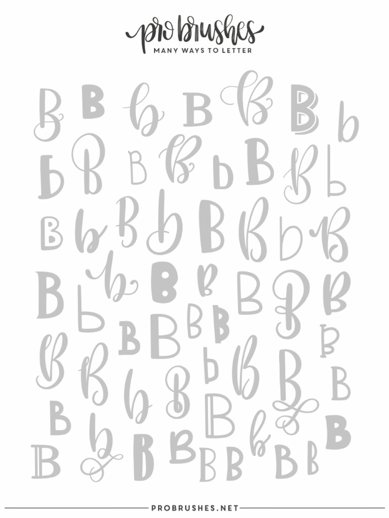 Many Ways To Letter B | PDF