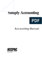 Simply Accounting Accounting Manual