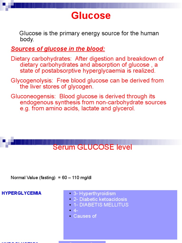 Glucose Colorimeter PDF Hypoglycemia Blood Sugar