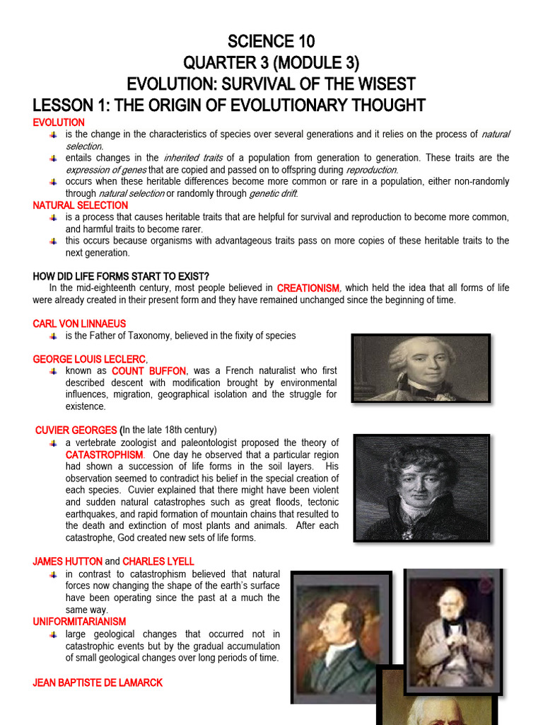 Evolution for High School Students | PDF | Evolution | Adaptation