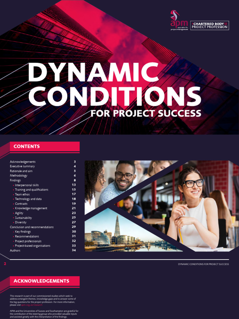 Apm Dynamic Conditions For Project Success 2021 v2 | PDF | Project ...