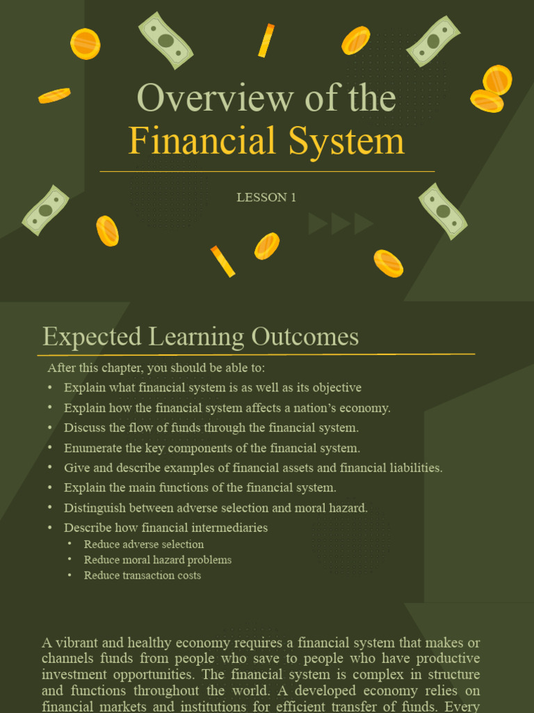 Understanding the Financial System | PDF | Market Liquidity | Financial ...