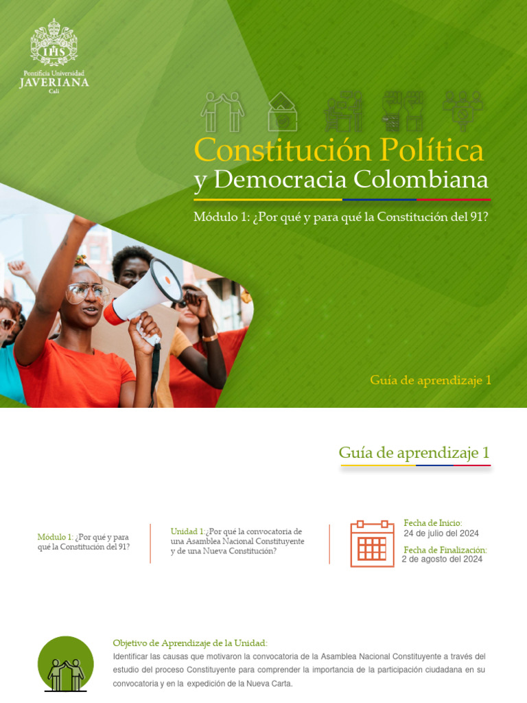 Guia de Aprendizaje1 - 20242 | PDF | Constitución | Colombia