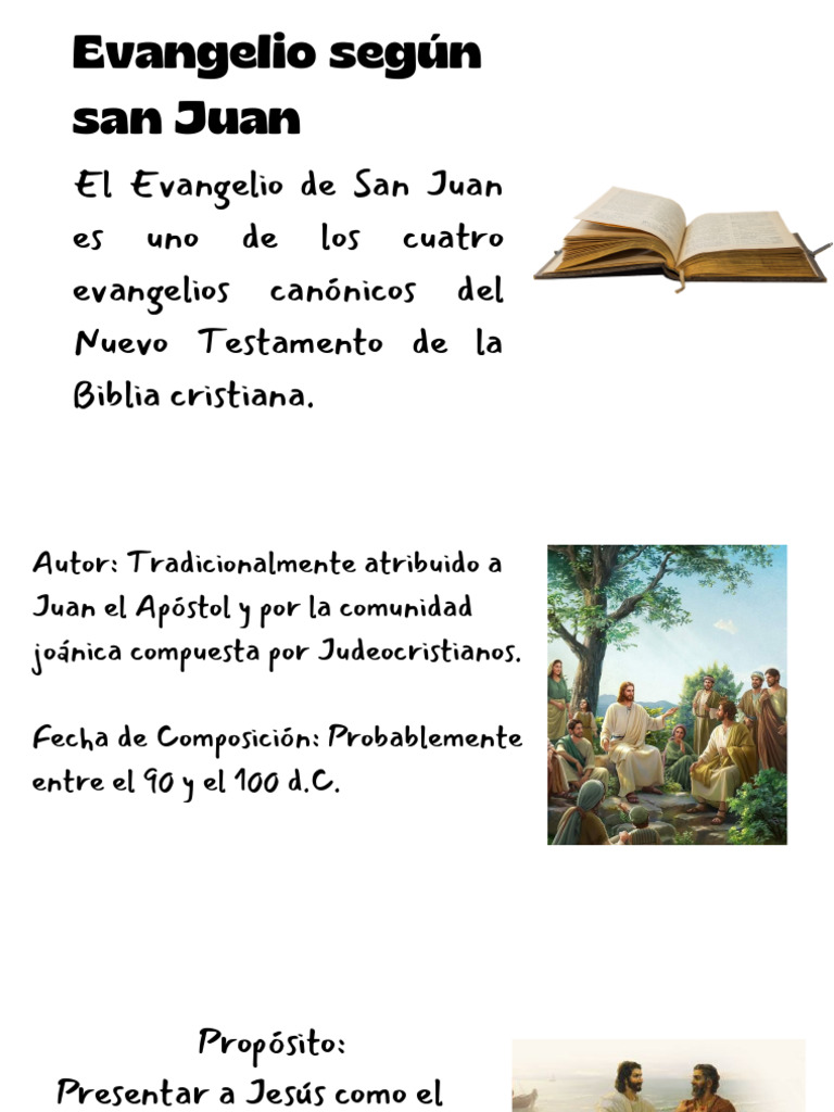 Evangelio de Juan PDF Juan el apóstol Jesús