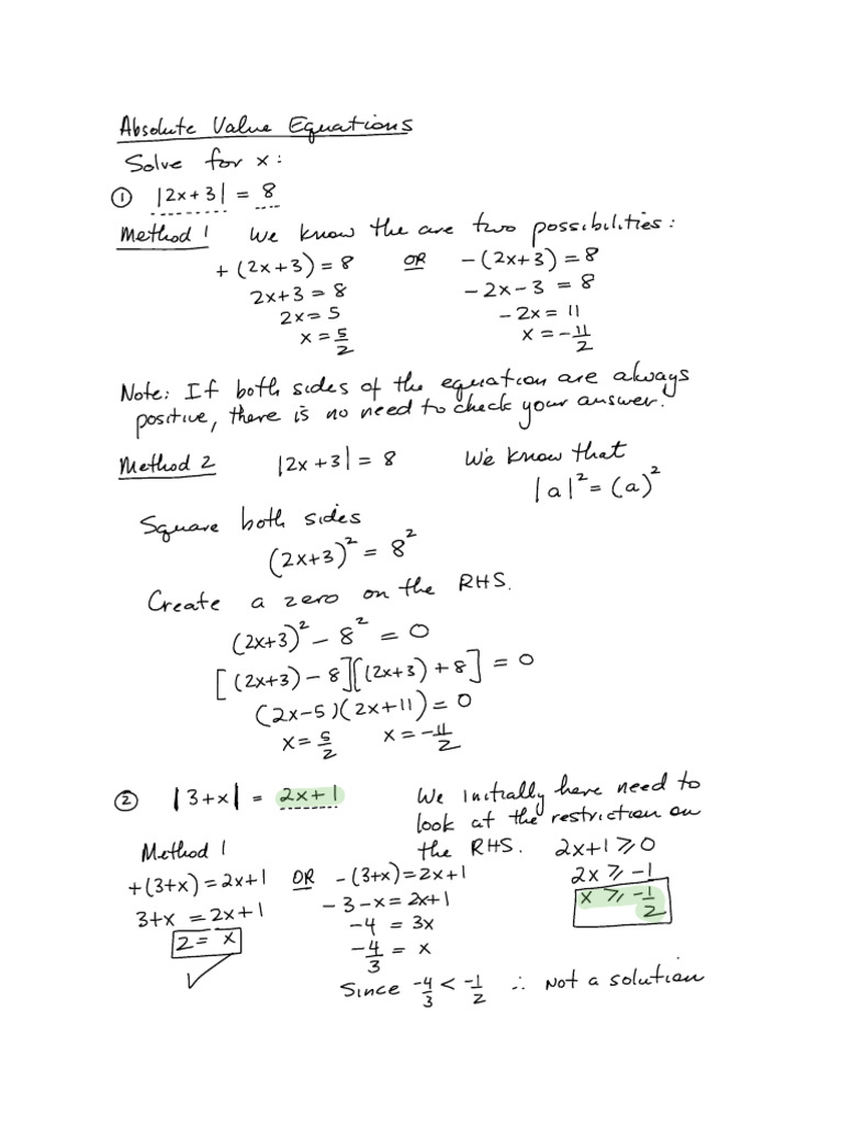 Absolute Value Functions 2 P4 F18 | PDF | Differential Equations ...
