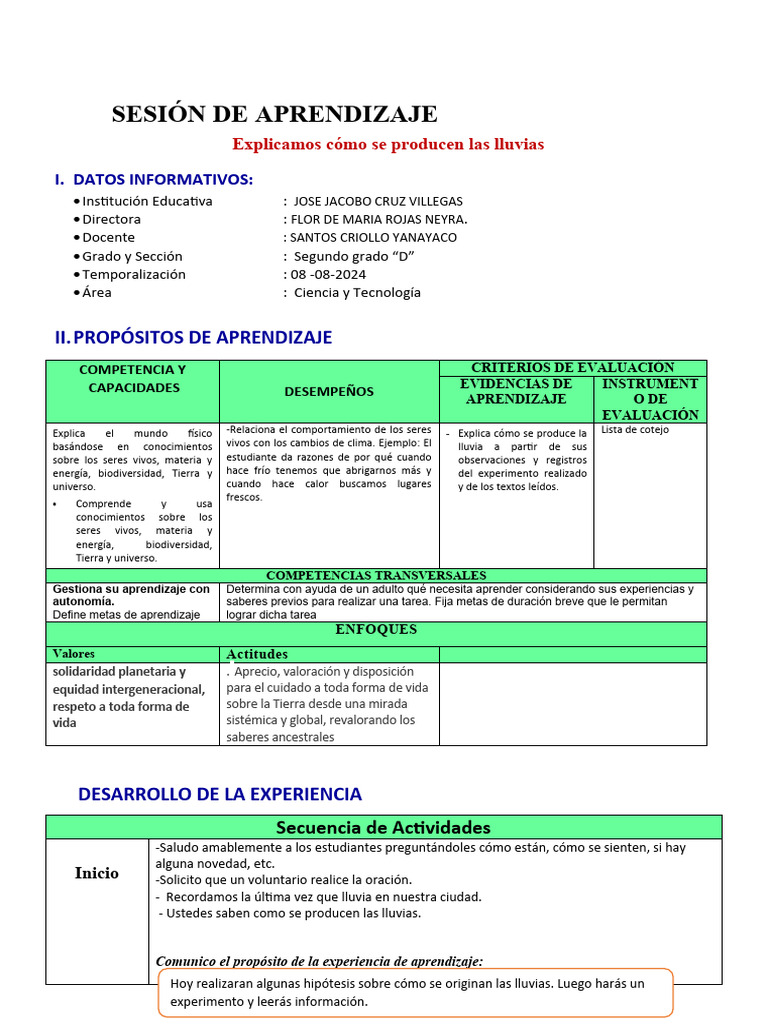 Sesion Como Se Producen Las Lluvias | PDF | Agua | Vapor de agua
