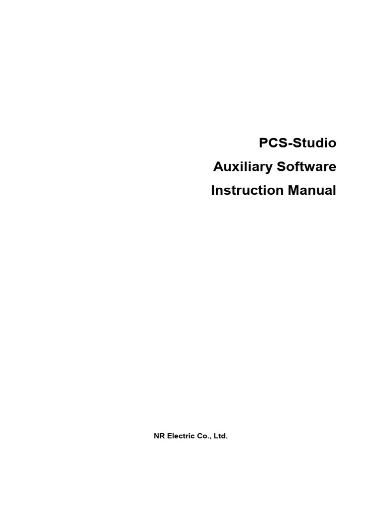 PCS-Studio - X - Instruction Manual - EN - Overseas General - X - R1.00 ...
