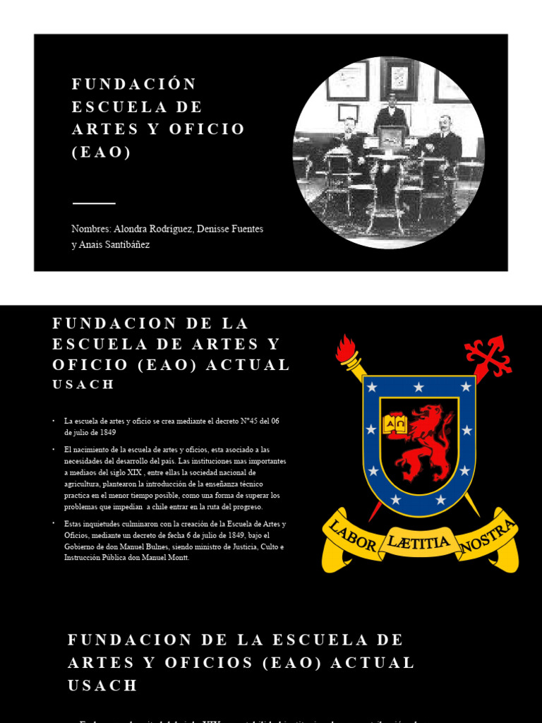 Historia de la Escuela de Artes y Oficios | PDF | Escuelas | Santiago