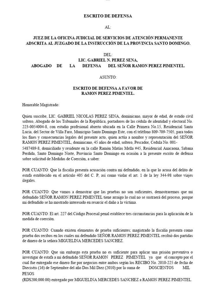 modelo-escrito-de-defensa-pdf-rep-blica-dominicana-gobierno