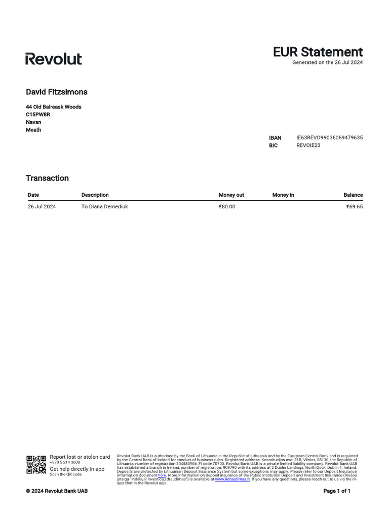 Transaction-Statement En-Ie 1c77ae-1 | PDF | Banks | Banking