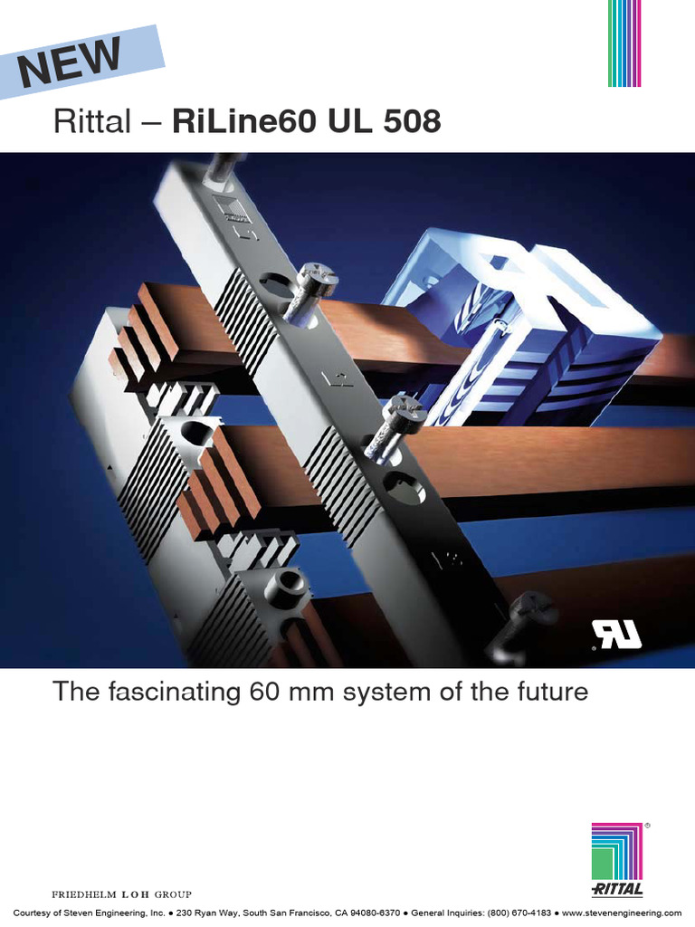 Rittal RiLine60 UL 508 Busbar System | PDF | Electrical Wiring ...