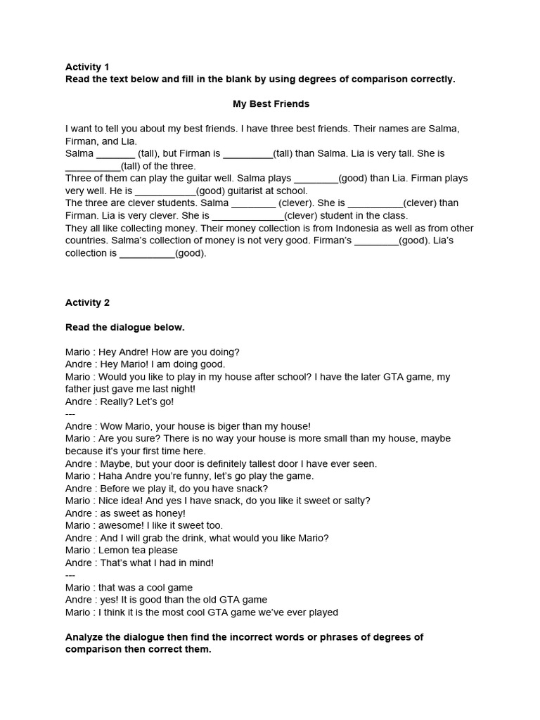 Soal degree of comparison pdf grammar syntax