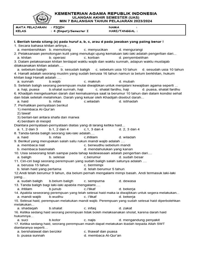Menjadi Generasi Dermawan: Memahami Infaq dalam Kehidupan Sehari-hari (Fiqih Kelas 4 K13)