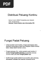 Distribusi Peluang Kontinu