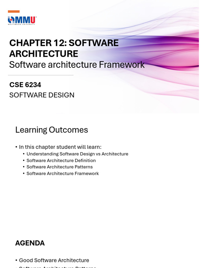 CH12 Lecture - Sware Archi 0 Fwork 1-2 | PDF | System | Software ...