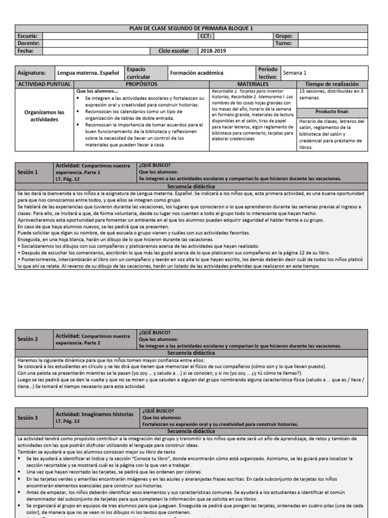 Lengua Materna Español Segund | PDF | Artes del Lenguaje y Comunicación ...