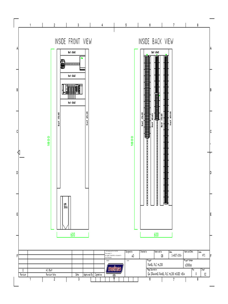GA Drawing Panel PLC ML200-Model - PDF Sheet 02 | PDF | Computing