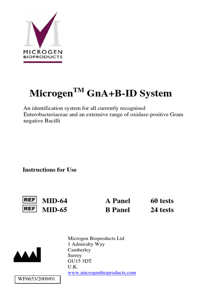 Microgen GN-ID System Overview | PDF | Nitrate | Pseudomonas