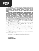 Lettre de Motivation pour un Doctorat à l'UNIGE  Organisation mondiale