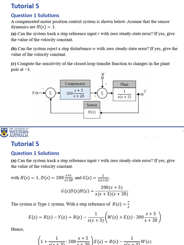 Motor Control System Analysis and Design | PDF | Mechanical Engineering ...