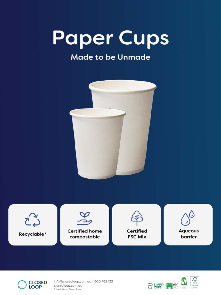 JULY 23 CL Paper Cup Catalogue Update Web | PDF | Paper | Waste