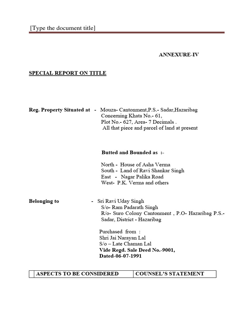 Ravi Uday Singh Opinion Pdf Mortgage Law Deed