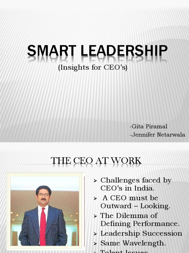 Smart Leadership: (Insights For CEO's) | PDF