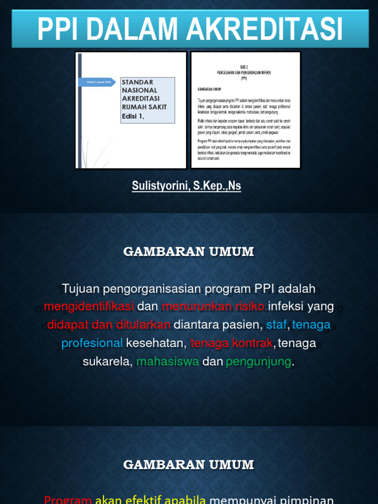 Program PPI dan Akreditasi Rumah Sakit | PDF