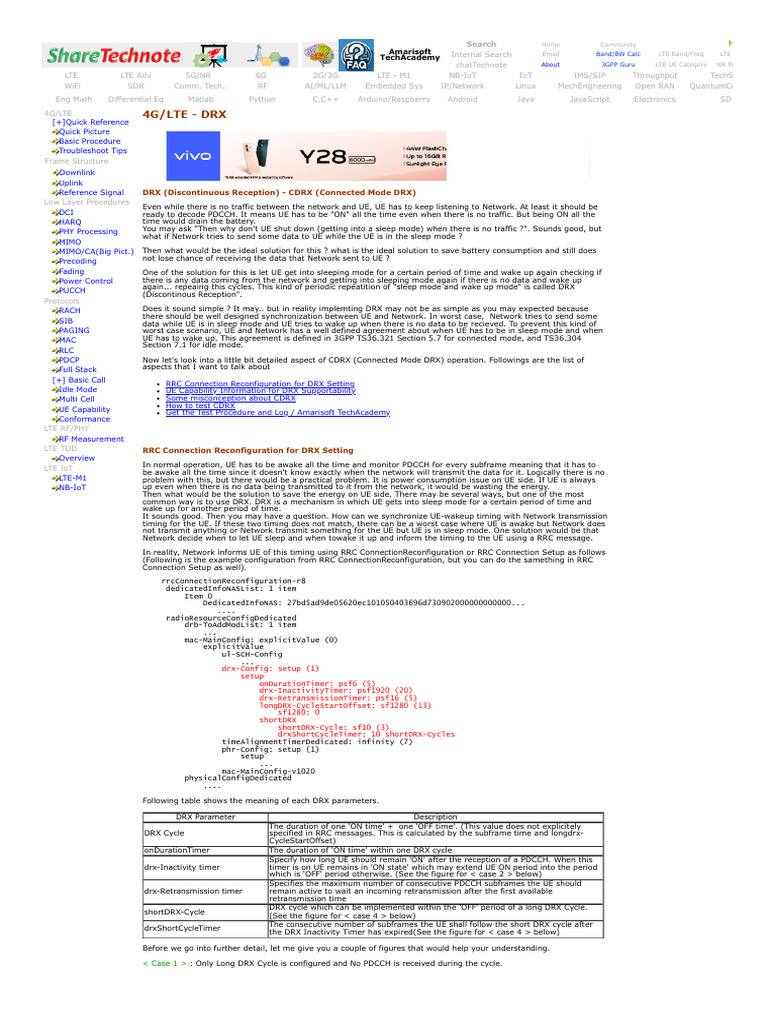 4G, Lte - DRX | PDF | 4 G | Computer Science