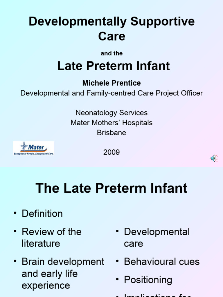 Late Preterm Infant Care Guidelines | PDF | Infants | Preterm Birth