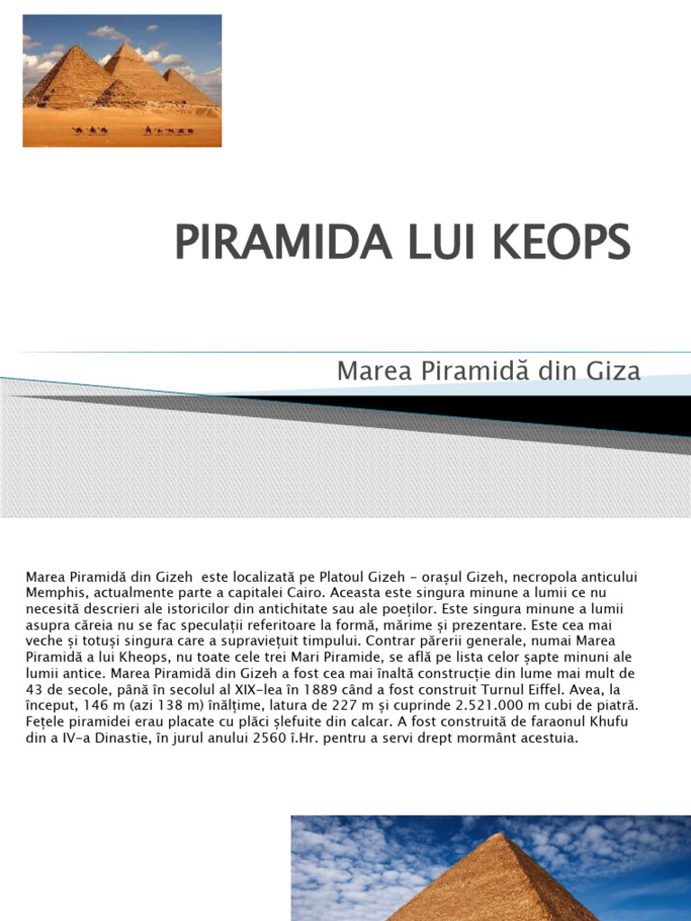 Piramida Lui Keops | PDF