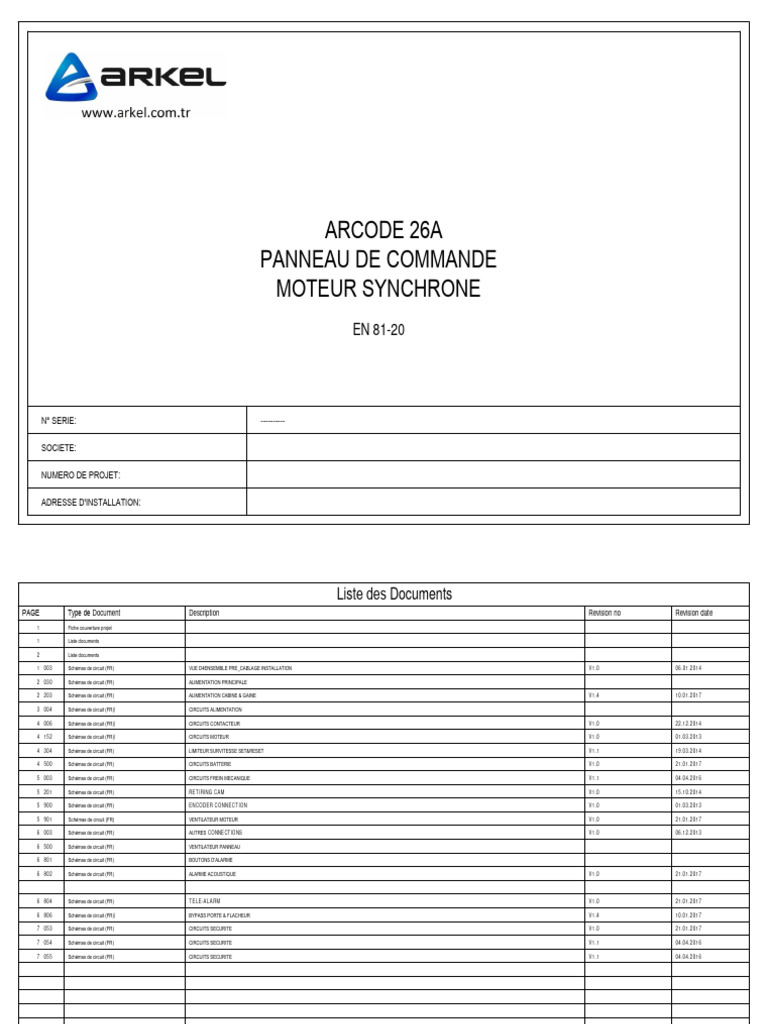 Schema Arcode 26a En81-20 | PDF