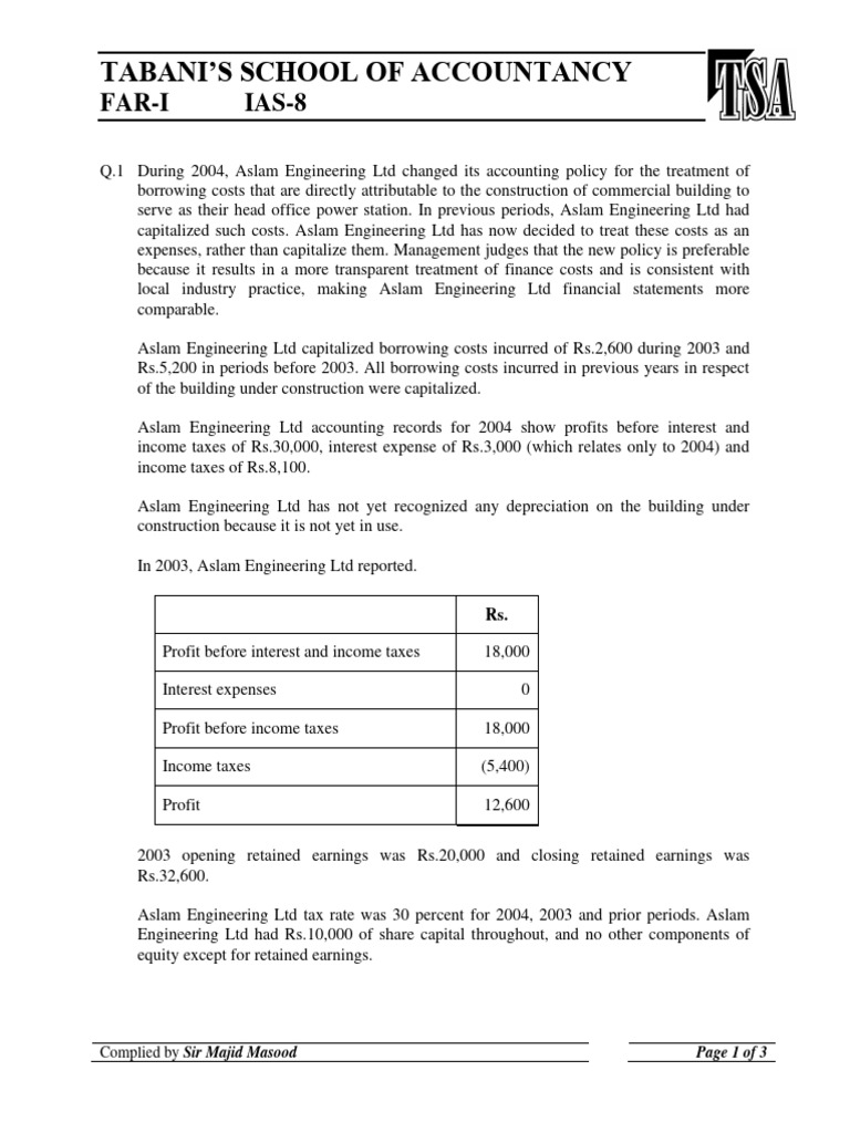 Accounting Policy Changes Overview | PDF | Retained Earnings | Expense