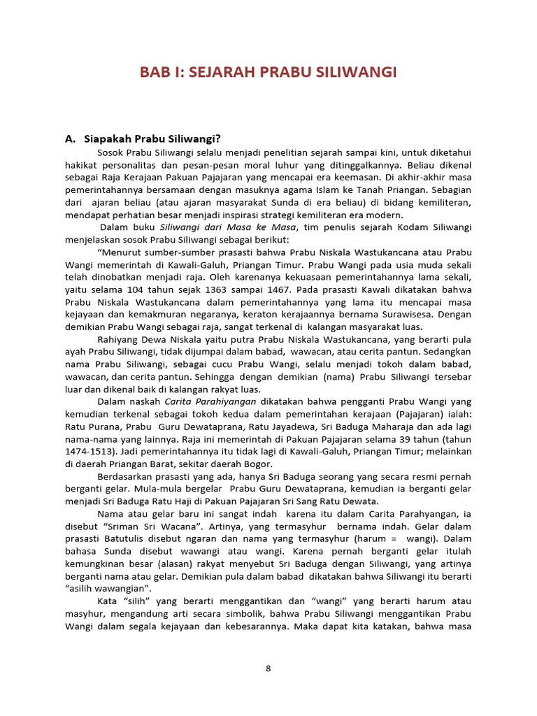 Sejarah Dan Strategi Prabu Siliwangi Pdf