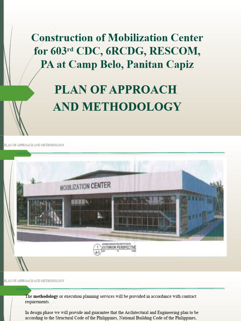 Mobilization Center Construction Plan | PDF | Wall | Plumbing