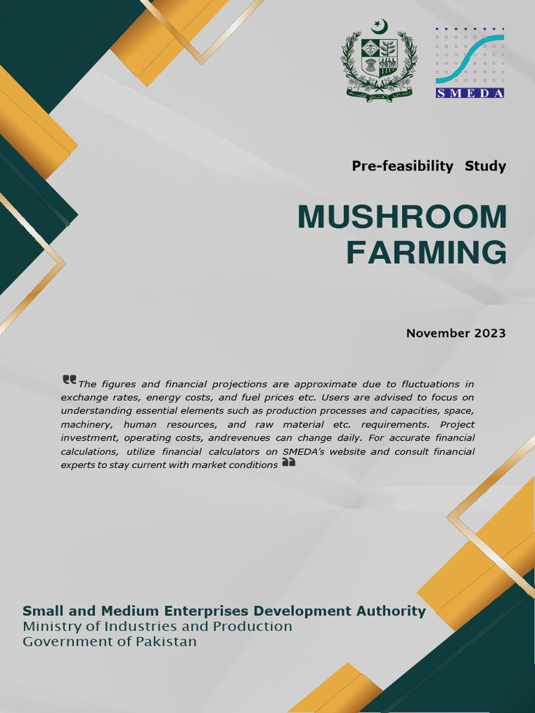 Mushroom Farming Rs. 22.29 Million Nov-2023 | PDF | Edible Mushroom |  Mushroom