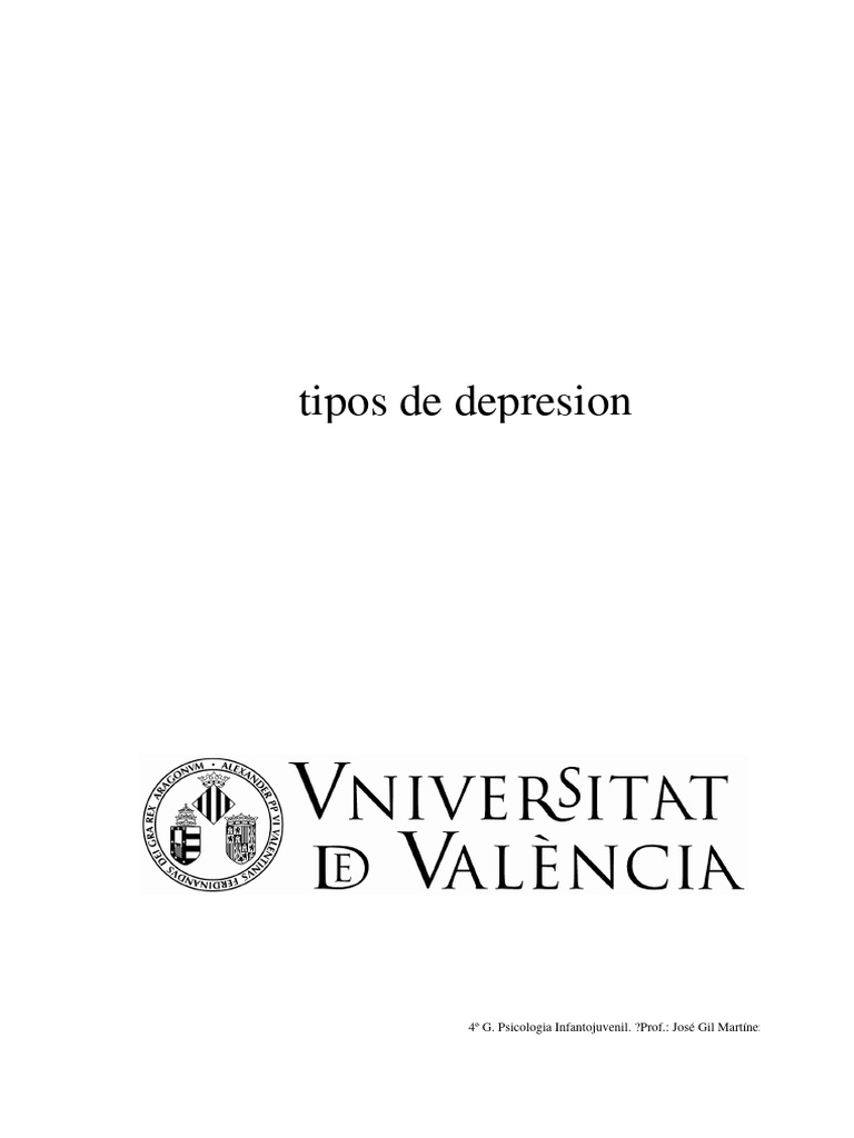 Características de La Depresión Endógena | PDF